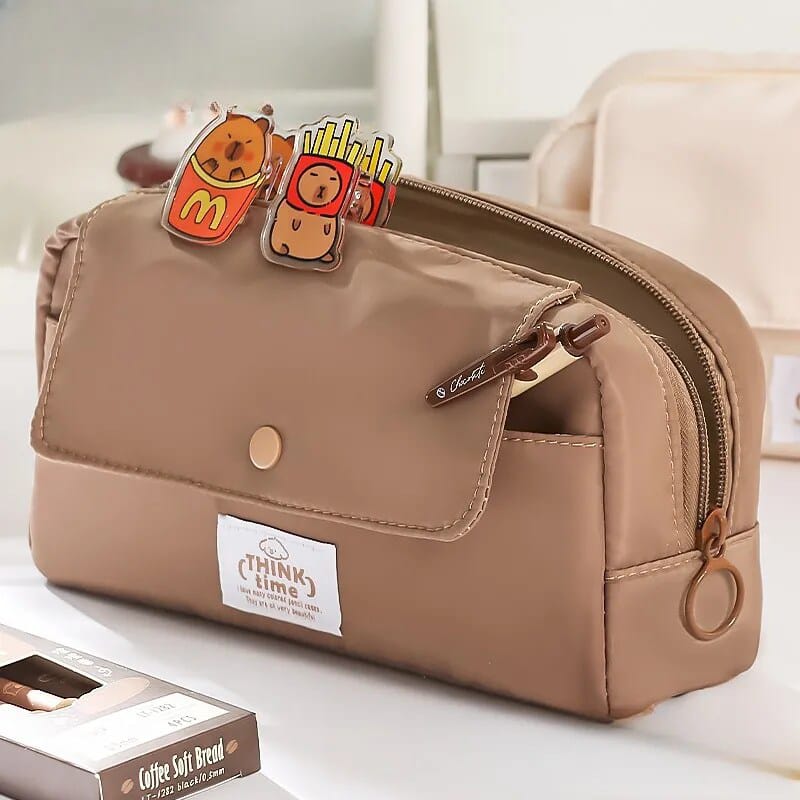 Think Time Stationery Organizer Brown - Zipper Pouch