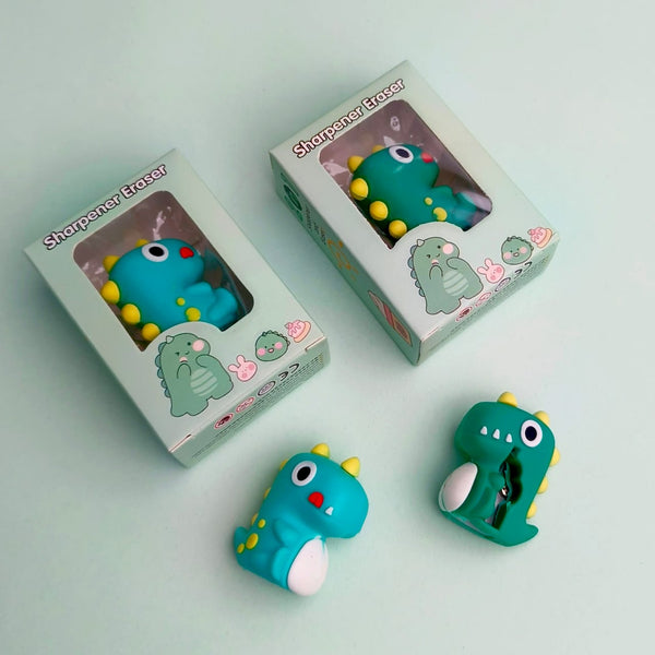 Dino  - Eraser & Sharpener ( 2 in 1 )