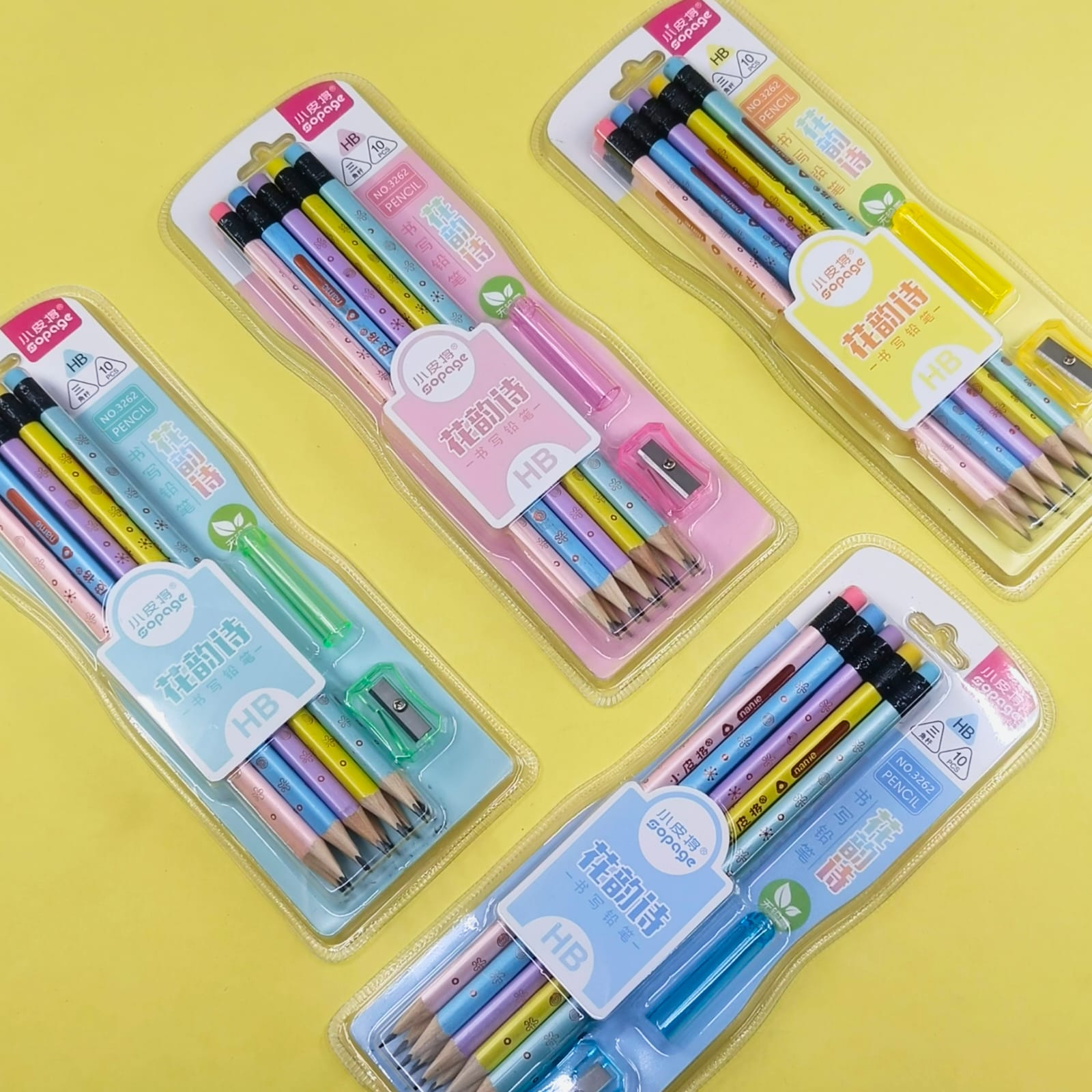 Soft Colors  Wood Pencils  - Stationery Set of 12