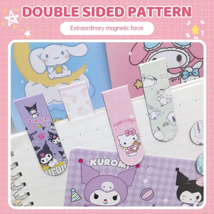 Sanrio Characters  Magnetic - Bookmark Set Of 6