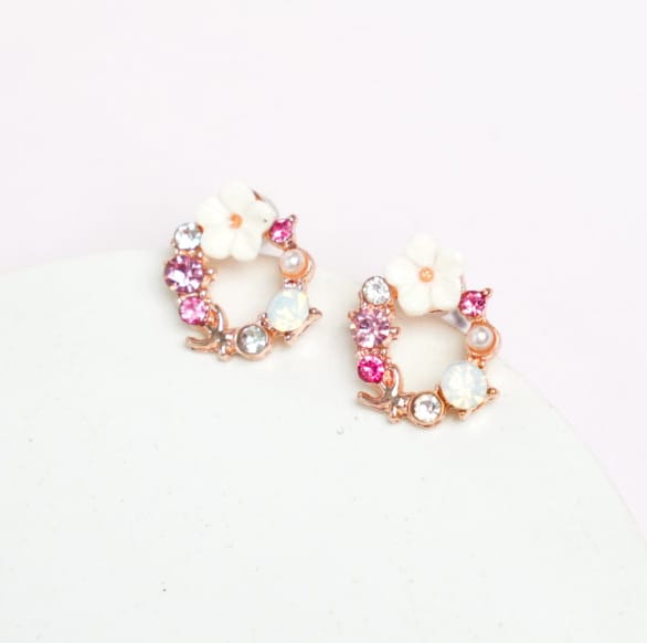 Floral Wreath - Earrings Style 2