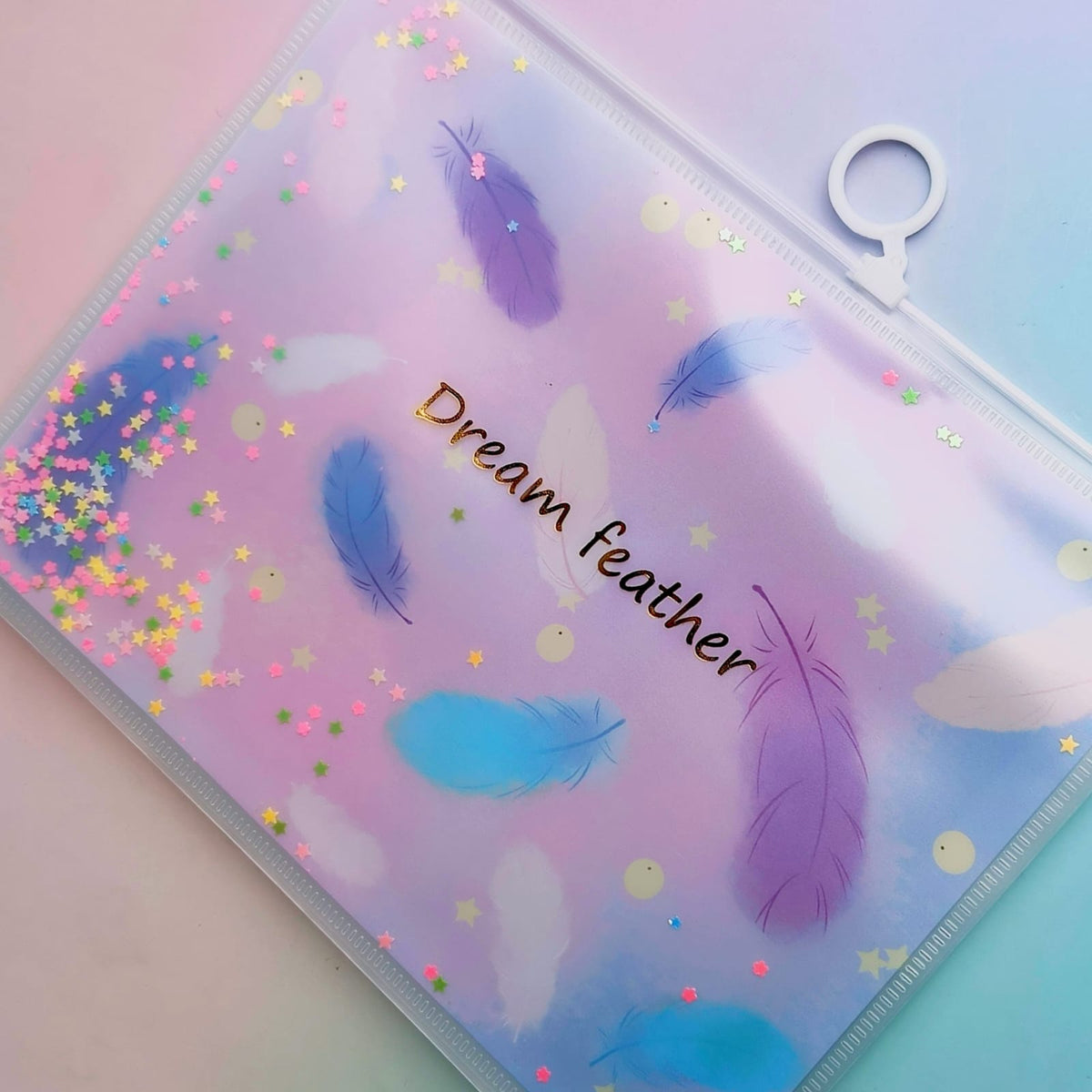 Dream Feather Transparent - Document Pouch