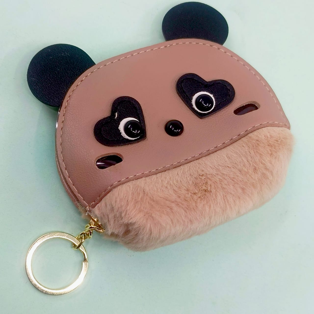 Cute Bear Keyring -  Mini Pouch