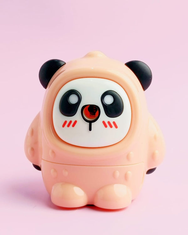 Funky Panda Peach - Premium Rotary Pencil Sharpener