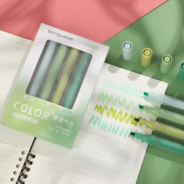 Green Colors - Highlighter Set Of 4