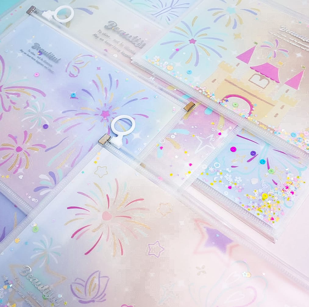 Butterfly &amp; Colorful Celebration - Document Folder / Pouch