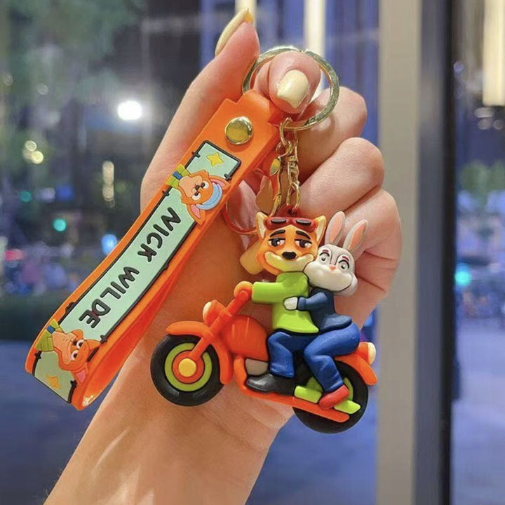Key Rings Characters Zootopia Characters - Gold Key Ring Style 5 – The Blingspot Studio