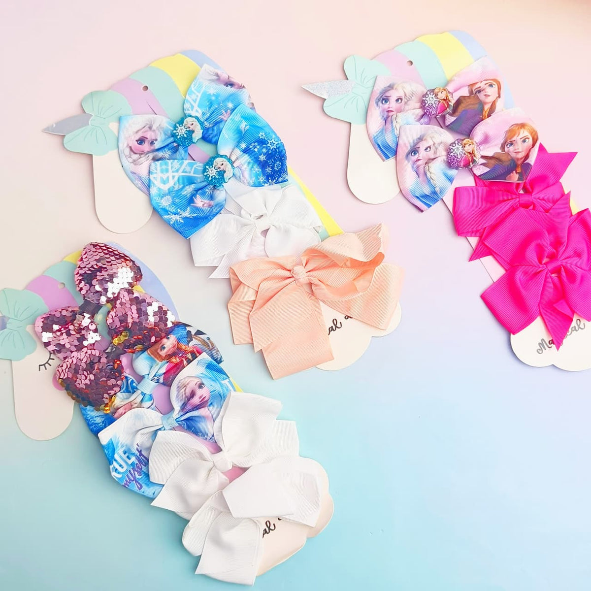 Unicorn &amp; Mix Bow Series - Hair Clip Set of 6