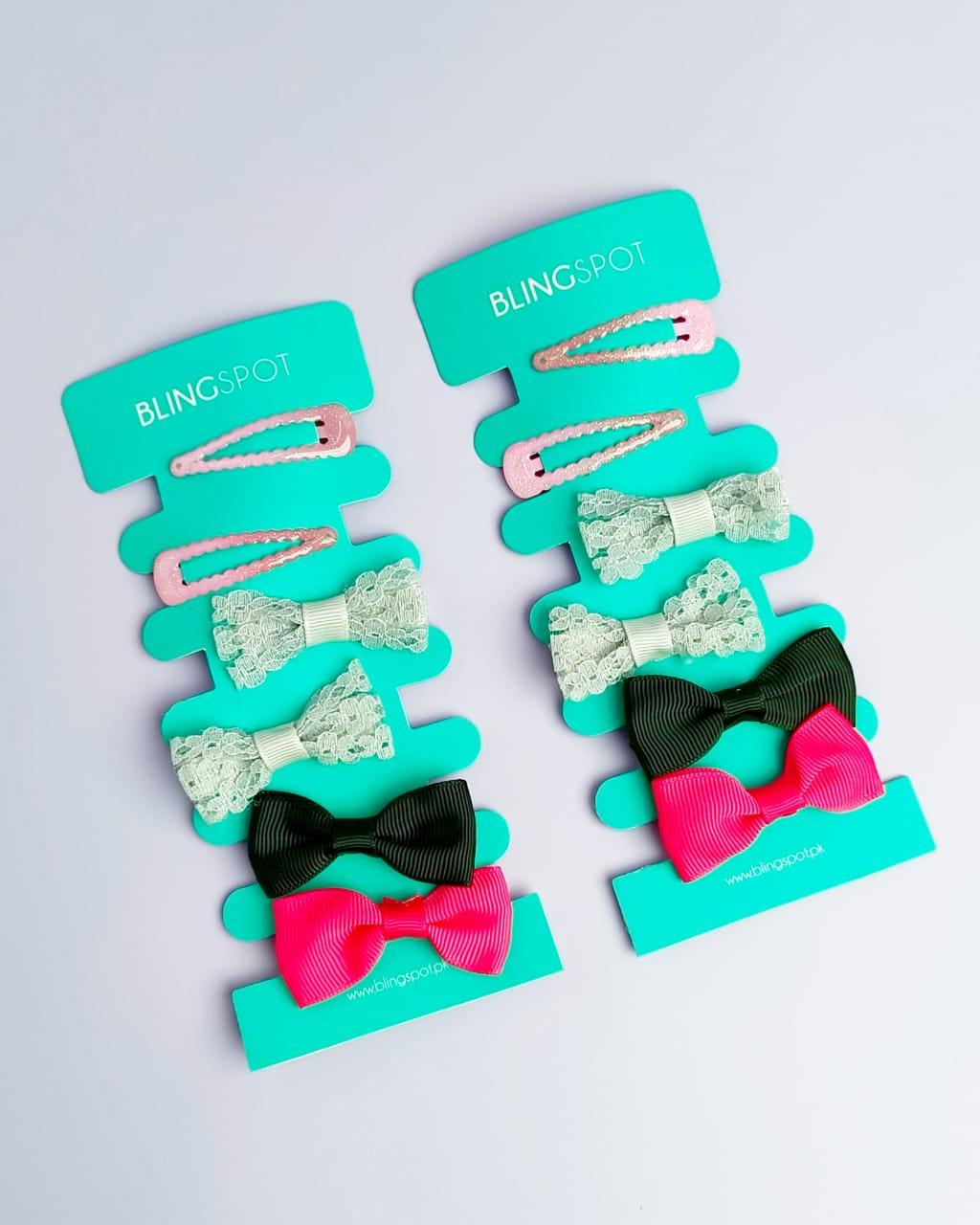 Pastel Bow Clips &amp; Hair Ties - Hair Accessories Style 37