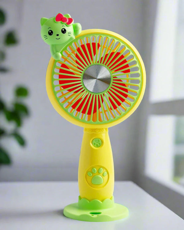 Cute Cat & Paw  Handheld - Portable Fan Style 3