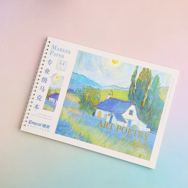 Vangogh Series  Marker Pad - Sketch Pad Style 3