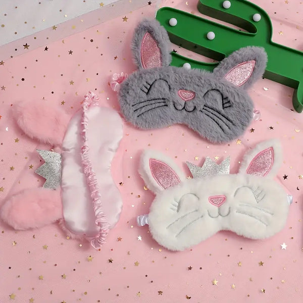 Cute Prince & Princess Bunny - Eye Mask
