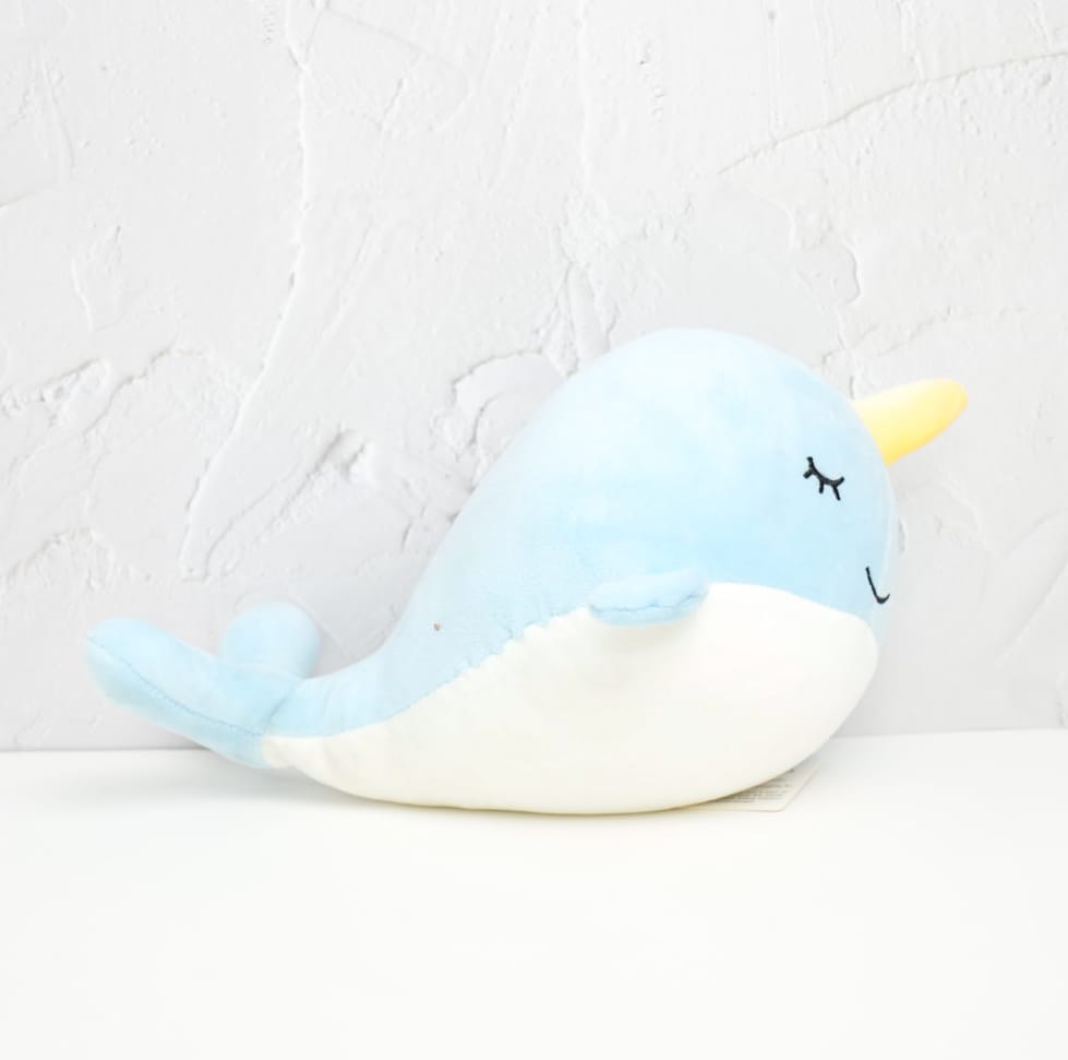 Blue Narwhal - Plushie Soft Toy