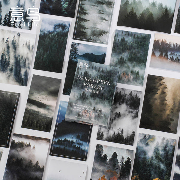 Dark Green Forest - Sticker