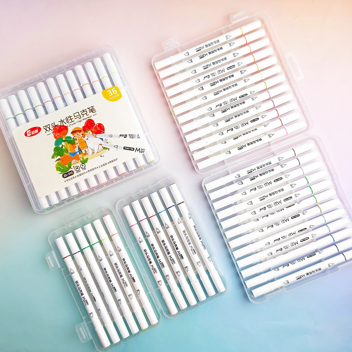 Twin Tip  ( 2in 1 ) - Markers Set of 12 / 24 / 36