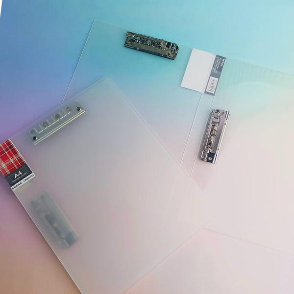 A4 Translucent Double Clip Document Holder