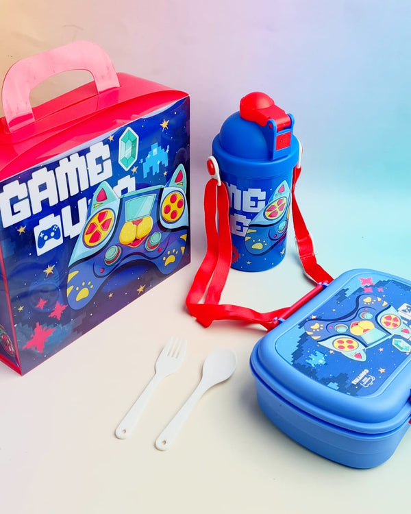 Game Mode Lunch Box & Water Bottle Combo Set - ( 3 in 1 )