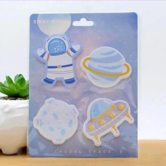 Space Travel Memo Pad - Sticky Notes Style 2