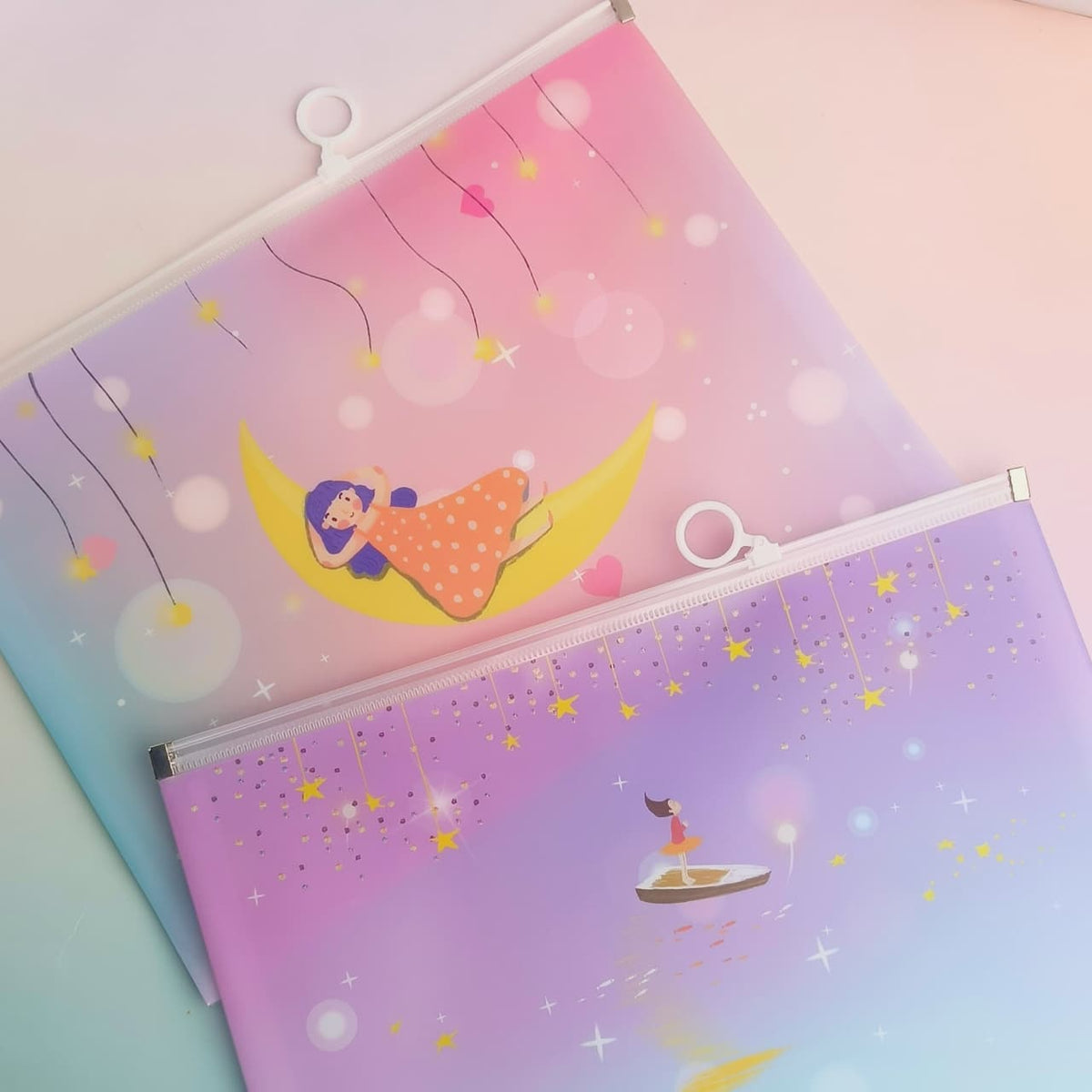 Dreaming Stars - Document Folder Large Pouch
