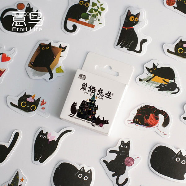 Mr Black Cat  - Sticker