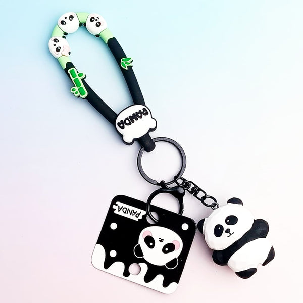 Jungle Panda Jet Black - Key Ring Style 4