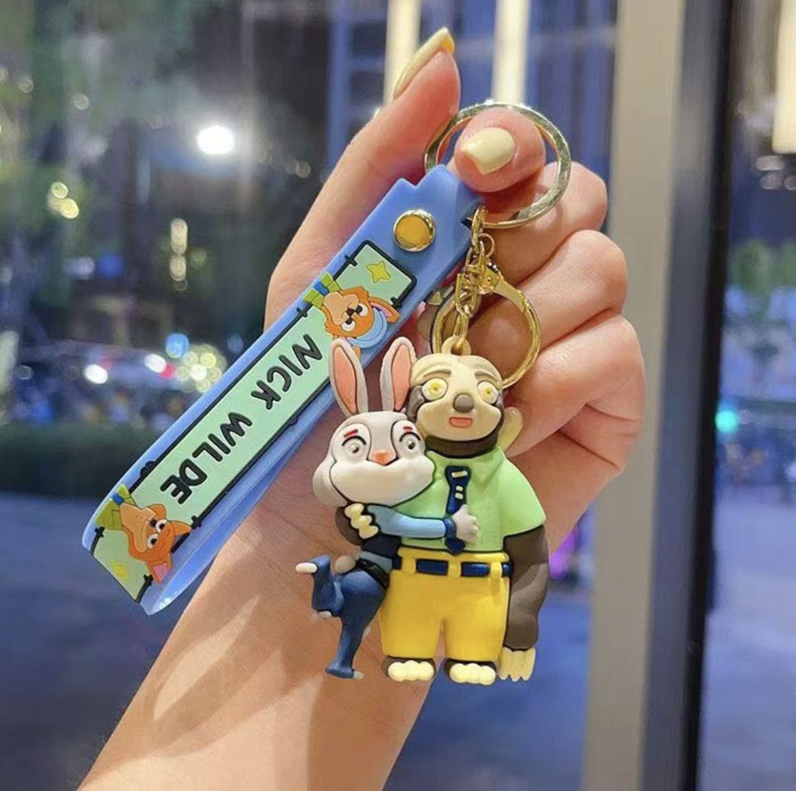 Zootopia Characters - Gold Key Ring Style 1 – The Blingspot Studio