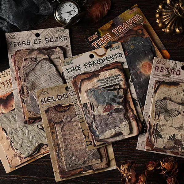 Retro Embers Series Pack -  Scrapbooking Sheets