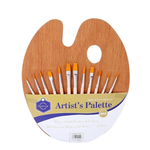 Keep Smiling Artist Palette With 12 Brushes