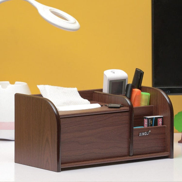 Luxury Series Multifunctional - Wood  Desk Organizer Style 5