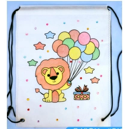 Marker Painting Large Shoulder Bag With 6 Markers