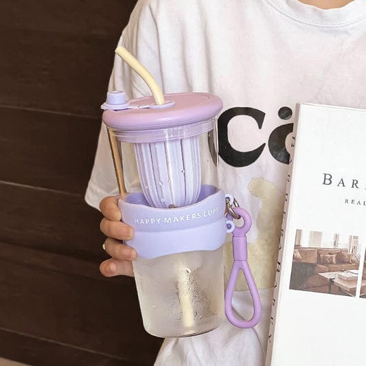 Happy Makers Cup - Glass  Sipper