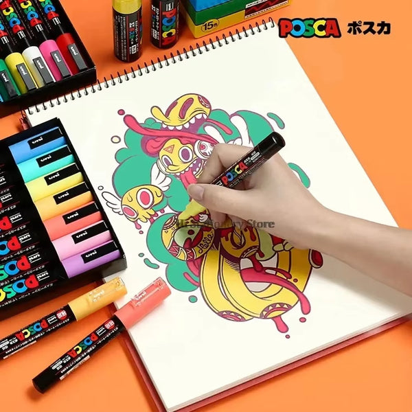 Uni Posca Premium Paint Marker - Set Of 8