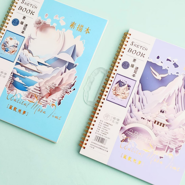 Ancient Moon Time Gold Foiled - Sketch Book 1