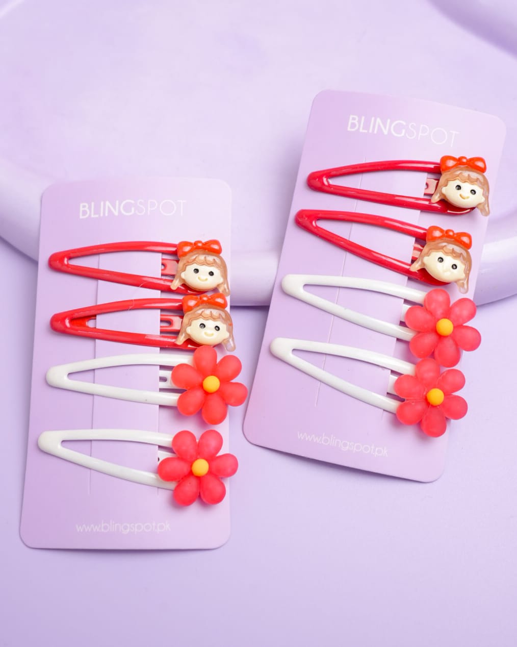 Snap Clips - Hair Clip Set Of 4 - Style 10