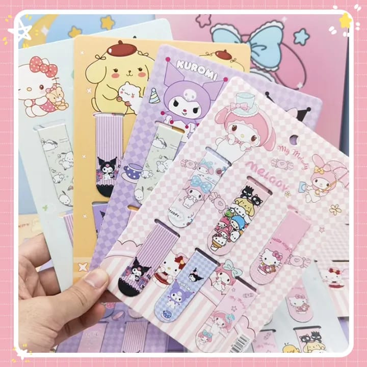 Sanrio Characters  Magnetic - Bookmark Set Of 6