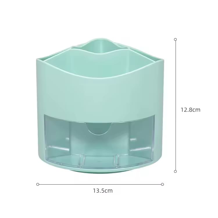 Rotary Teal - Stationery Organizer &amp; Makeup Brushes Holder