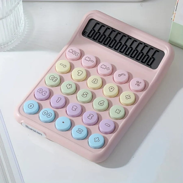 Rainbow Color Keys Pink- Calculator