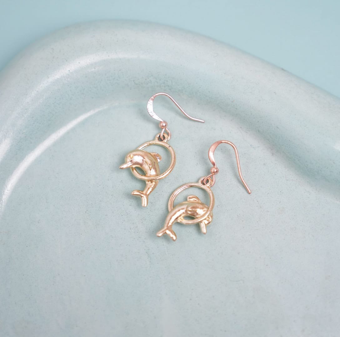 Dolphin Gold  - Earrings