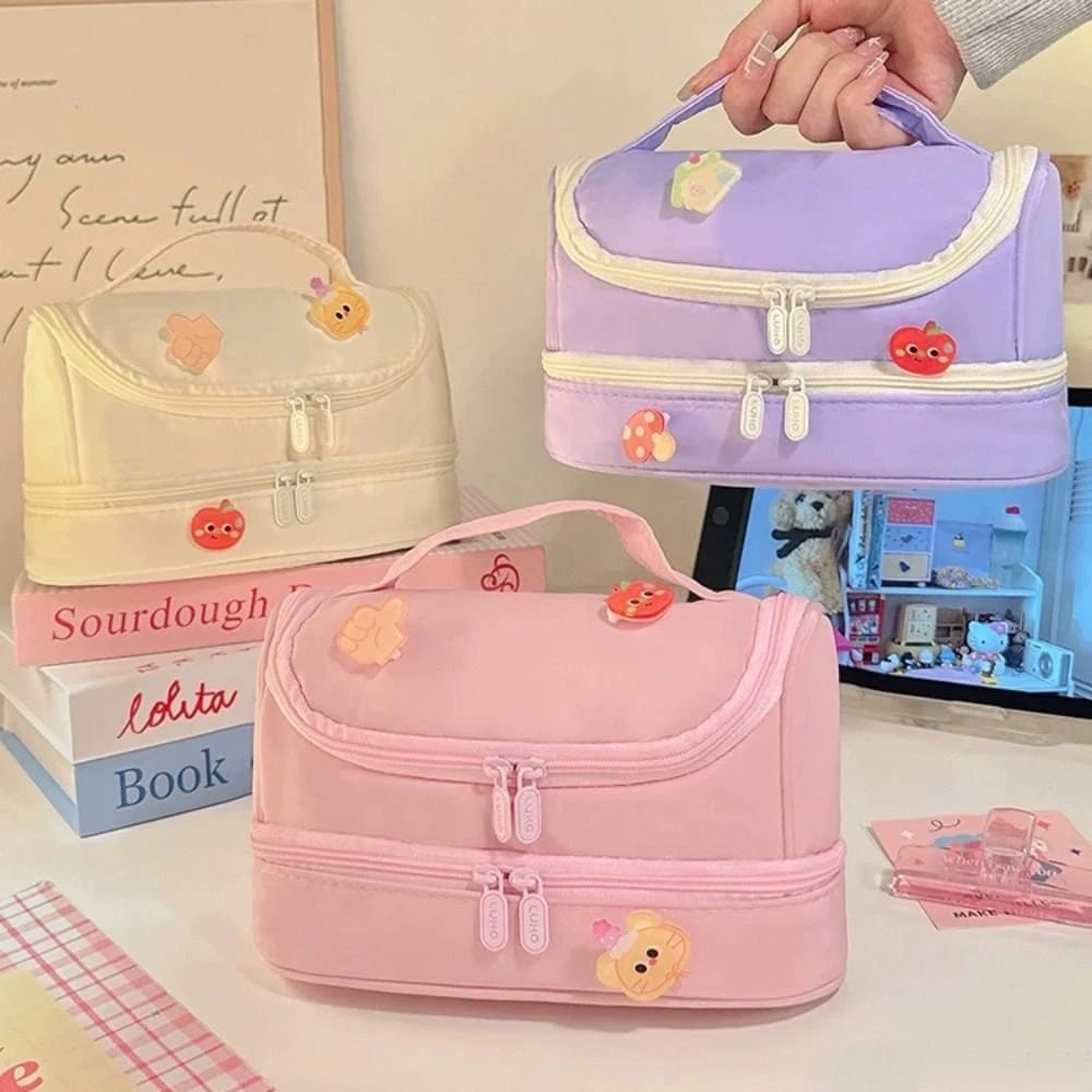 Soft Pink Premium Large Capacity - Multifunctional Pouch