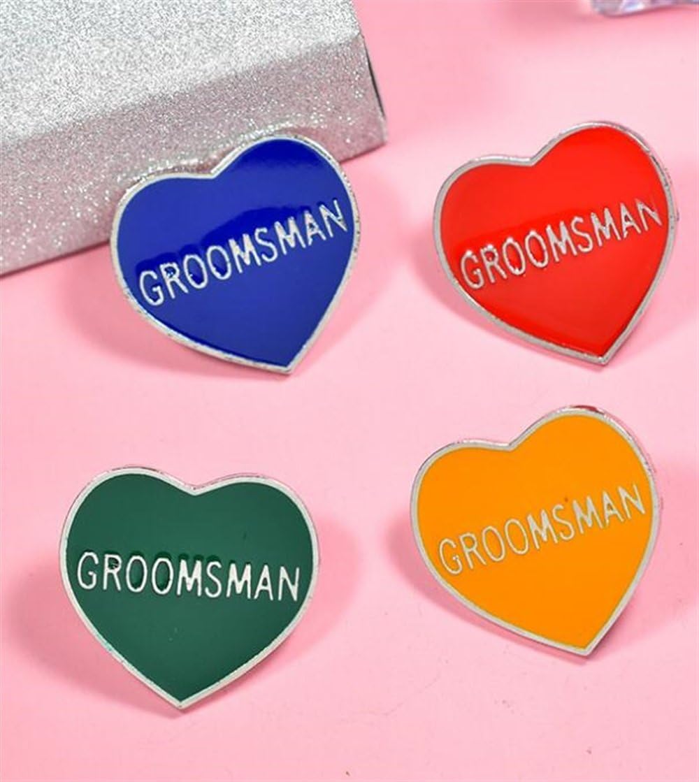 Groomsman & Best Man - Enamel Pin