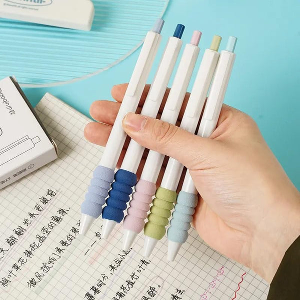 Cool Colors Soft Grip - Press Gel Pen Set of 5