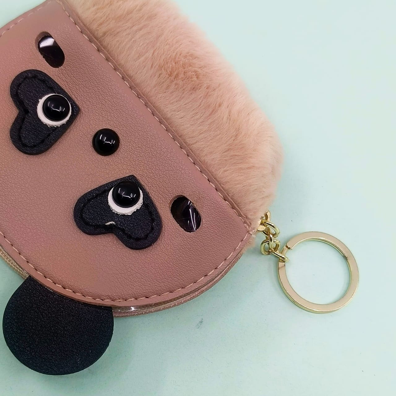 Cute Bear Keyring -  Mini Pouch