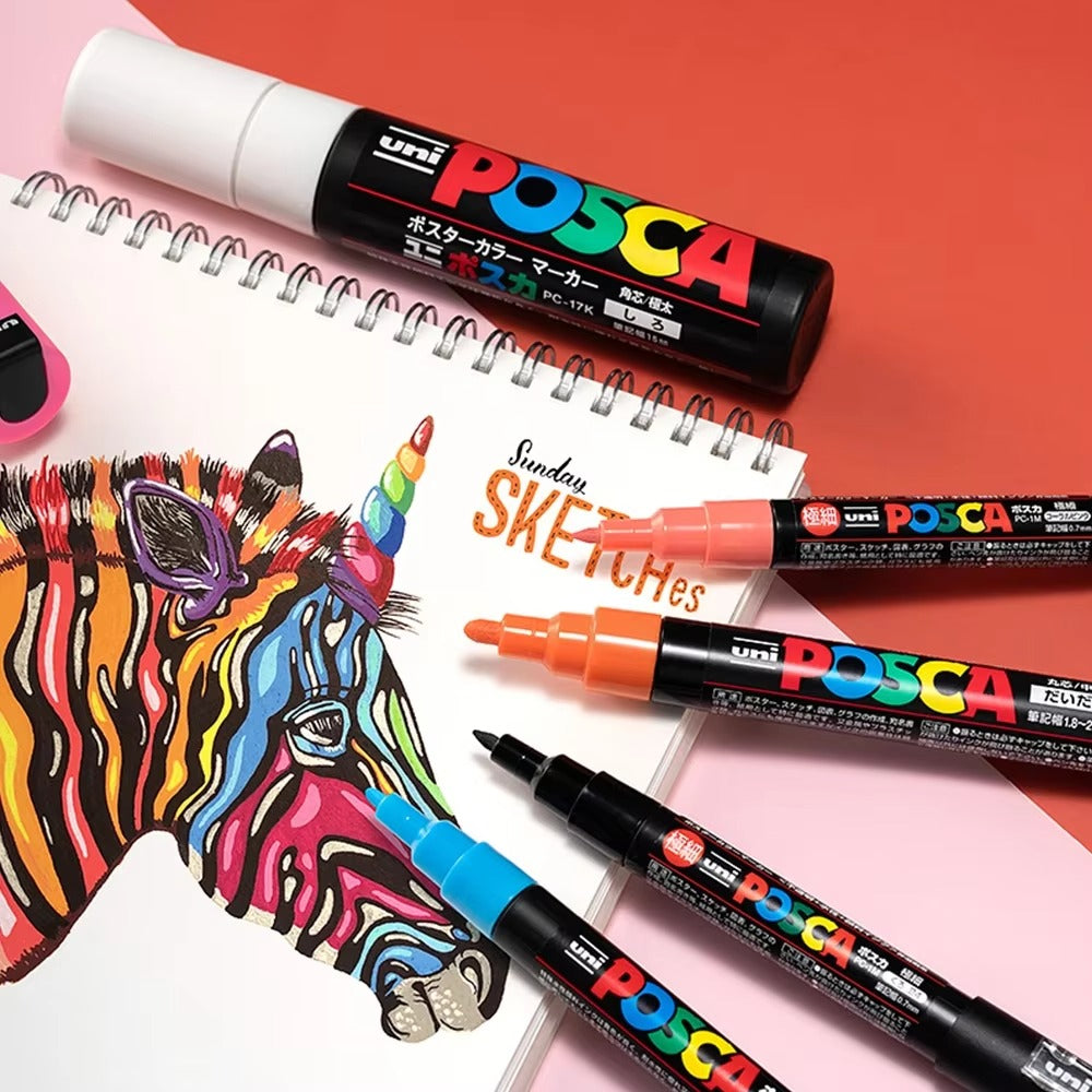 Uni Posca Premium Paint Marker - Set Of 16