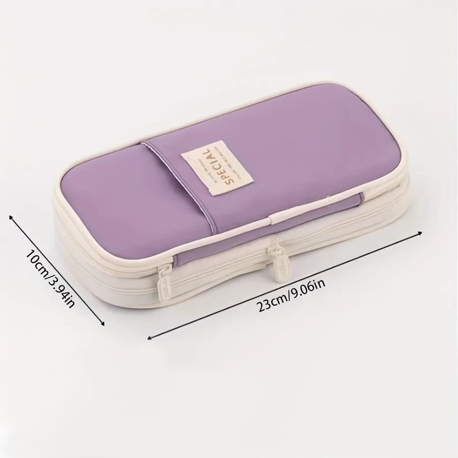 Macaron Color Stationery Organizer - Zipper Pouch