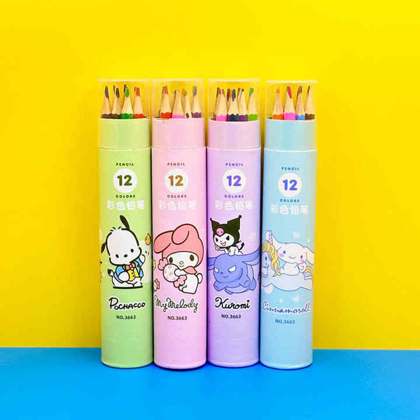 Sanrio Characters - Pencil Colors  Set Of 12