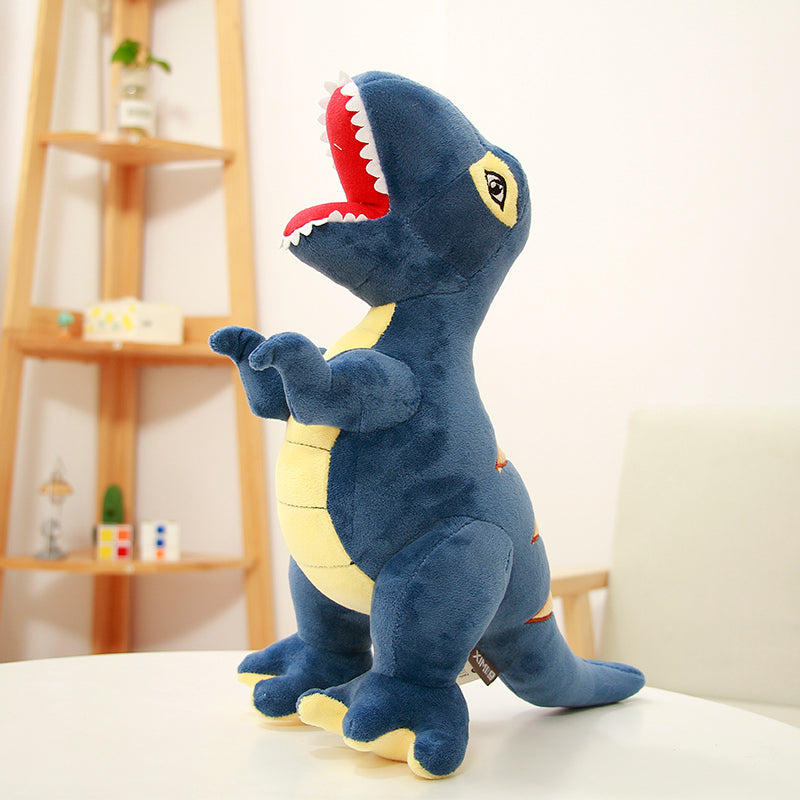 Blue Grumpy Dinosaur - Plushie Soft Toy