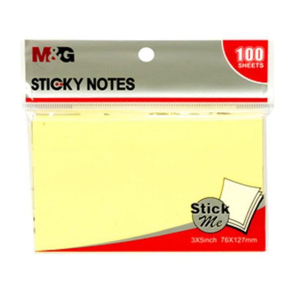 M&G Yellow Notepad - Sticky Note 76x127
