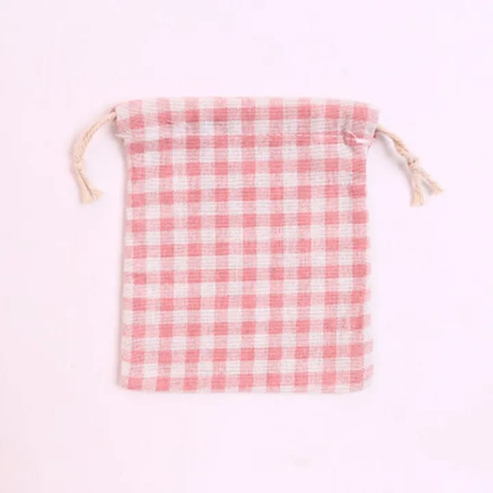 Pink Grid Coin - Pouch