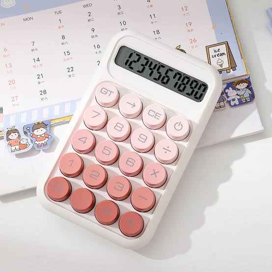 Peach Keys White - Calculator