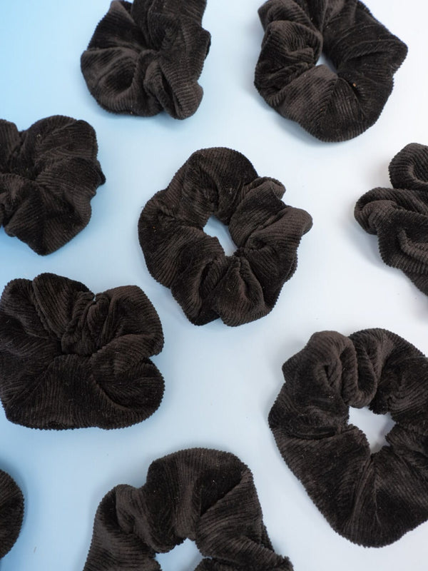 Shiny Velvet Series Black - Hair Scrunchie
